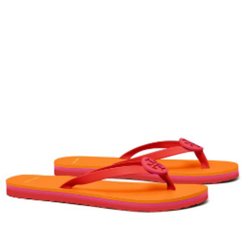 NWT/B~TORY BURCH~Mini Minnie Logo Flip Flops